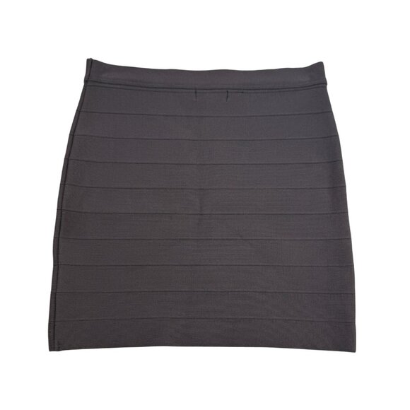 Guess Bandage Gray Mini Pencil Skirt Size M BodyCon Y2K Minimalist - Picture 5 of 11